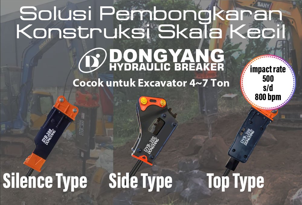 promosi hydraulic breaker dongyang dyb-300 series